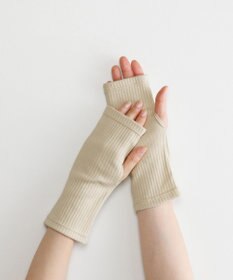 ORuKuBET organic cotton rib wrist cover 【 UVカット・オーガニックコットン・日本製 】
