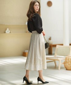 組曲 S シャーリングシフォン袖 トップス