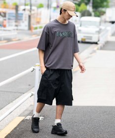 WEGO 【撥水/速乾/ウエストゴム/ユニセックス着用ITEM/MLサイズ展開】ナイロンイージーバギーカーゴショーツ