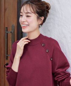 Tiaclasse 【安田美沙子さん着用・選べる2type・新色追加】ボタンニットチュニック