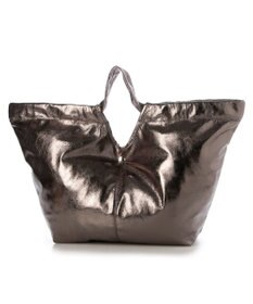 UNBILLION カシュカシュ cachecache / メタリックギャザーパッカブルトート