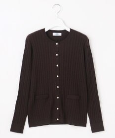 J.PRESS LADIES KNIT BASIC クルーネック カーディガン