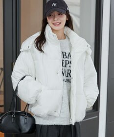 WEGO 【2WAYフード取り外し可能/あったかい】２WAYパディングブルゾン