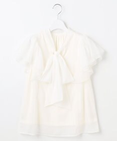 Feroux リボンタイフリルブラウス