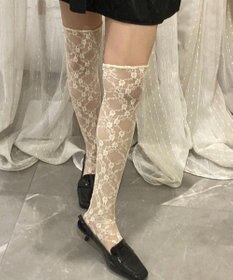 WEGO 総レースハイソックス