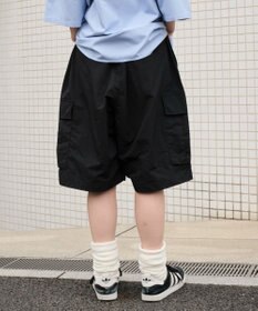 WEGO 【撥水/速乾/ウエストゴム/ユニセックス着用ITEM/MLサイズ展開】ナイロンイージーバギーカーゴショーツ