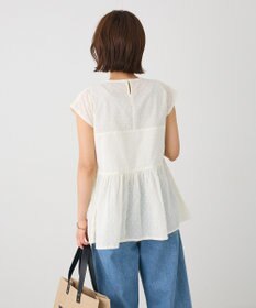 CRAFT STANDARD BOUTIQUE インド綿ドット刺繍ブラウス