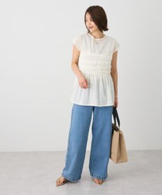 CRAFT STANDARD BOUTIQUE インド綿ドット刺繍ブラウス