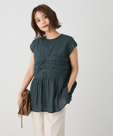 CRAFT STANDARD BOUTIQUE インド綿ドット刺繍ブラウス