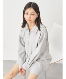 earth music&ecology ジップショートシャツ