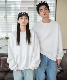 WEGO 【ユニセックス着用/MLXLサイズ展開/新色追加/裏起毛】スウェットプルオーバー