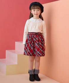 ANY KIDS 襟 刺繍 カットソー