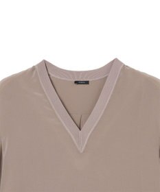 JOSEPH 【洗える】クレープ ド ソワ　Vネックブラウス