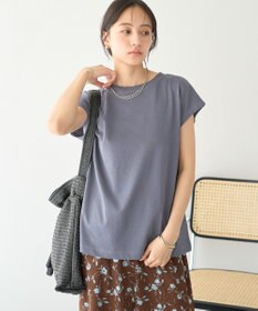 earth music&ecology 【遮熱・接触冷感・UVカット】フレンチスリーブTシャツ