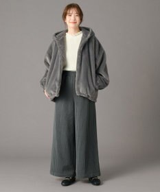 ANY 【手洗い可/ウエストゴム】ドロストワイドパンツ