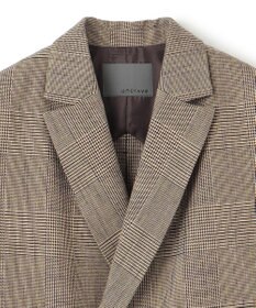 uncrave グレンチェック ジレ