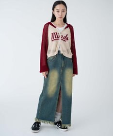 WEGO メッシュラグランニットパーカー