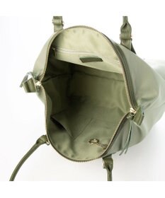 UNBILLION ペルケ perche / ナイロン×牛革かぶせジェムストーントートバッグ