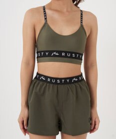 OP／FILA 【RUSTY】ニコちゃんロンT＋ショートパンツ付きビキニ 4点セット水着