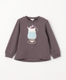 ANY KIDS 裏シャギー アップリケ トレーナー