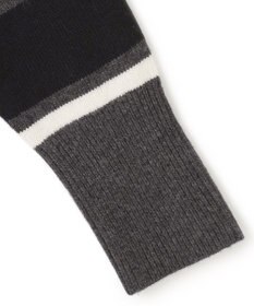 ICB 【洗える】 ソフトカシミヤミックス ハイネック柄ニット