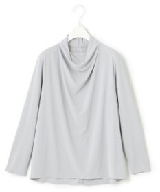 ICB 【洗える】 ジョーゼットスムース ドレープカットソー