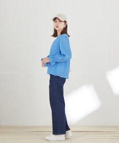 Tiaclasse シアーチェックブラウス