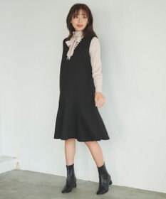 Feroux 【2WAY・洗える】リボンタイシアータートル カットソー