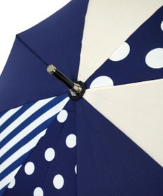 +RING 【UVカット95%以上】【UPF50＋】プラスリング 長傘60cm NVY/WHTT1269