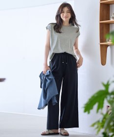 ANY 【汗ジミ防止加工】シルケットスムースノースリーブプルオーバー