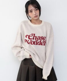 WEGO グラフィックニットプルオーバー