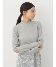 earth music&ecology ラメテレコハイネックプルオーバー