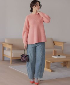 組曲 L へアリーヤーン フレア ニット