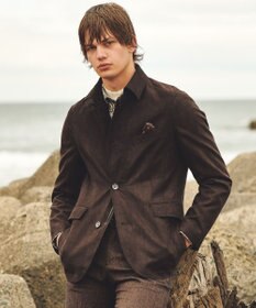 JOSEPH ABBOUD 【軽量/スウェードタッチ】ライトスウェードジャケット