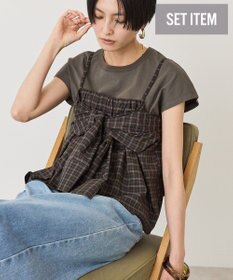 AMERICAN HOLIC 【２点セット】ノースリーブＴシャツ＋ビスチェ