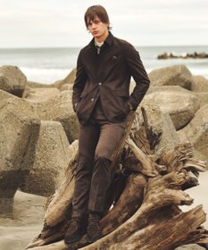 JOSEPH ABBOUD 【軽量/スウェードタッチ】ライトスウェードジャケット