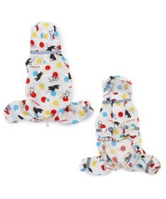 PET PARADISE リサとガスパール レインコート つなぎ《風船柄》 中型犬 大型犬