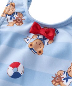 MIKI HOUSE HOT BISCUITS 【ミキハウス】【80-110cm】ミキハウスベア ワンピース水着