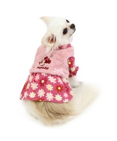 PET PARADISE ディズニー ミニーマウス ワンピース ベスト付き 《花柄 》小型犬