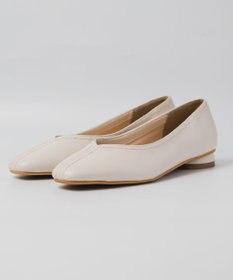 BONTRE 【PRECIEUX JOUET/プレシュウジュエ】デザインステッチVカットフラットパンプス