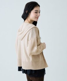 ANY ラミータッチニットパーカー