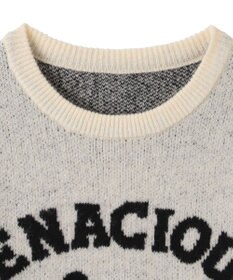 WEGO ファニーグラフィックフラッフィーニットプルオーバー