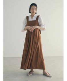 Green Parks armonia.ギャザーストラップワンピース