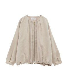 Green Parks ノーカラータックスウェード調ブルゾン