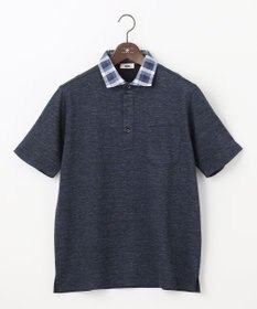 JOSEPH ABBOUD 【リネン素材/清涼感/吸水速乾】リネンハニカム 半袖 ポロシャツ