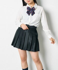 WEGO 【SCHOOLITEM】ポケット付き無地プリーツスカート