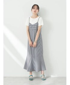 earth music&ecology チェックマーメイドキャミワンピース