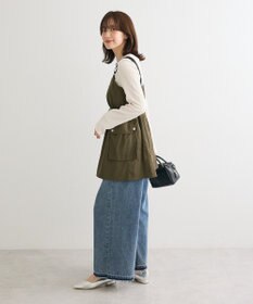 Green Parks タックワイドデニムパンツ