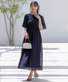 ANY SIS S 【洗える】シアーパターン ワンピース