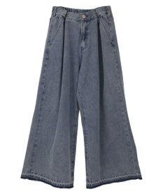 Green Parks タックワイドデニムパンツ